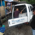 staffs putting back the equipements post ABC camp